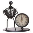 thumbnail image 1 of Stainless Steel Small Desk Clock Retro Personality Clock Birthday Table Alarm Clock With Musical Instruments Gadgets Decoration Craft Dinosaur Christmas Ornament Set And Christmas Bulbs Ornament Bulk, 1 of 4