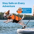 thumbnail image 2 of Supet Ripstop Dog Life Jacket, Durable Pet Flotation Vest with Adjustable Straps and Rescue Handle for Dogs Swimming, Boating and Water Activities, 2 of 8