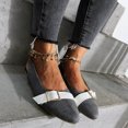 thumbnail image 4 of Zapatos informales cómodos con hebilla en punta para mujer, zapatos sencillos de tacón bajo cómodos y sólidos Wmkox8yii FOPL1645, 4 of 7