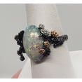 thumbnail image 6 of Size 8, White Fire Opal Flower Ring, 6 of 7