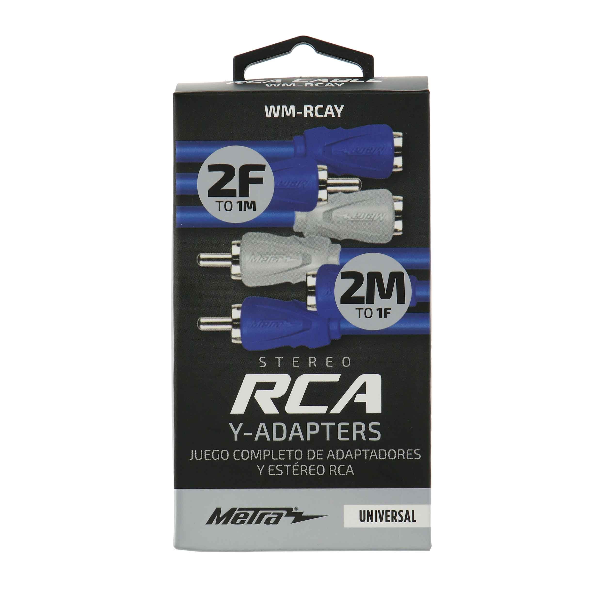 Metra Male RCA Y Adapters (Pair) Multi FI3YM - Best Buy