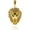 Gold, variant on CZ Pave Lion Head Pendant,Dainty Gold Animal Jewelry Accessories,DIY Bracelet/Necklace Charms 14x24mm 10cs