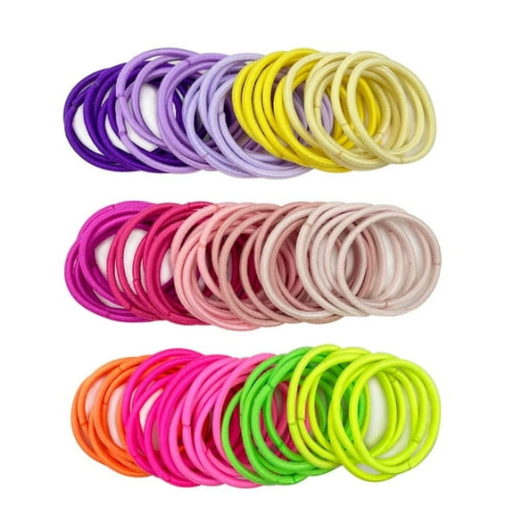 180Pcs Elastic Hair Ties,Multy-Colored Hair Ties for Thick Hair,Multicolor Ponytail Holders Ties for Women,Men and Girls