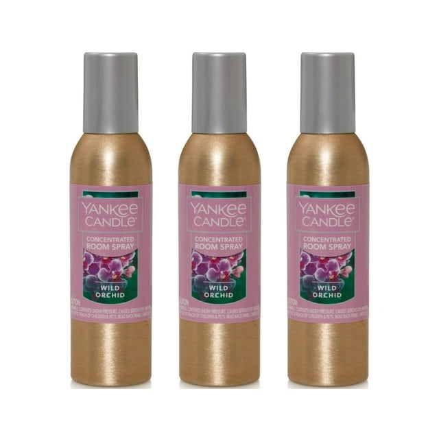 Yankee Candle Spray Ambiental Orquídea Salvaje 45 ml Paquete de 3
