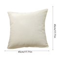 thumbnail image 3 of 18x18 Inch Solid Color Throw Pillow Covers Square Decorative Polyester Cushion Cases for Sofa Couch Bed Chair Living Room Bedroom Farmhouse Rustic Home Decor, 3 of 4