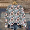 thumbnail image 2 of asdoklhq Christmas Fall Sweatshirts for Women Casual Round Neck Christmas Printed Long Sleeve Pullover Knitted Multicolor S, 2 of 6