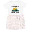 thumbnail image 3 of Inktastic Rather Be Camping Girls Toddler Dress, 3 of 5