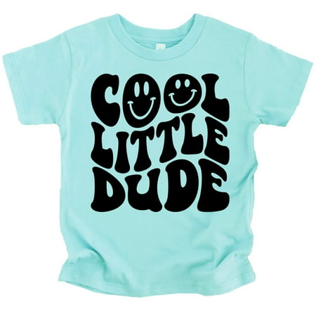 

Cool Little Dude Retro Smiley Shirt Chill Shirt 5-6