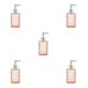thumbnail image 3 of Kearding Dispensador de jabón de vidrio recargable, duradero y fácil de usar, amplia aplicación, reciclable, cubierta naranja y plateada Type2 NO2, 3 of 6