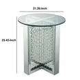 thumbnail image 4 of Acme Nysa End Table Mirrored & Faux Crystals, 4 of 5