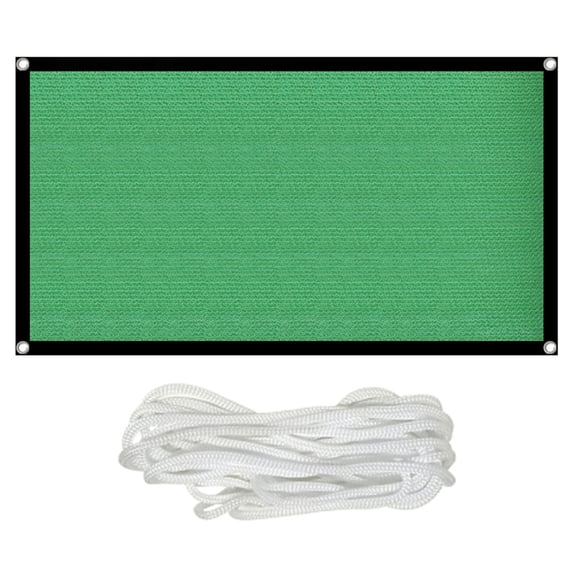 Tineasur Green Sunshade Net Plastic Outdoor Balcony Shade Cloth for Patio and Garden 10x12 Feet