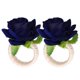 thumbnail image 1 of 2 unids/bolsa simulación flor servilleteros modernos servilletero decoraciones de mesa para boda, 1 of 8