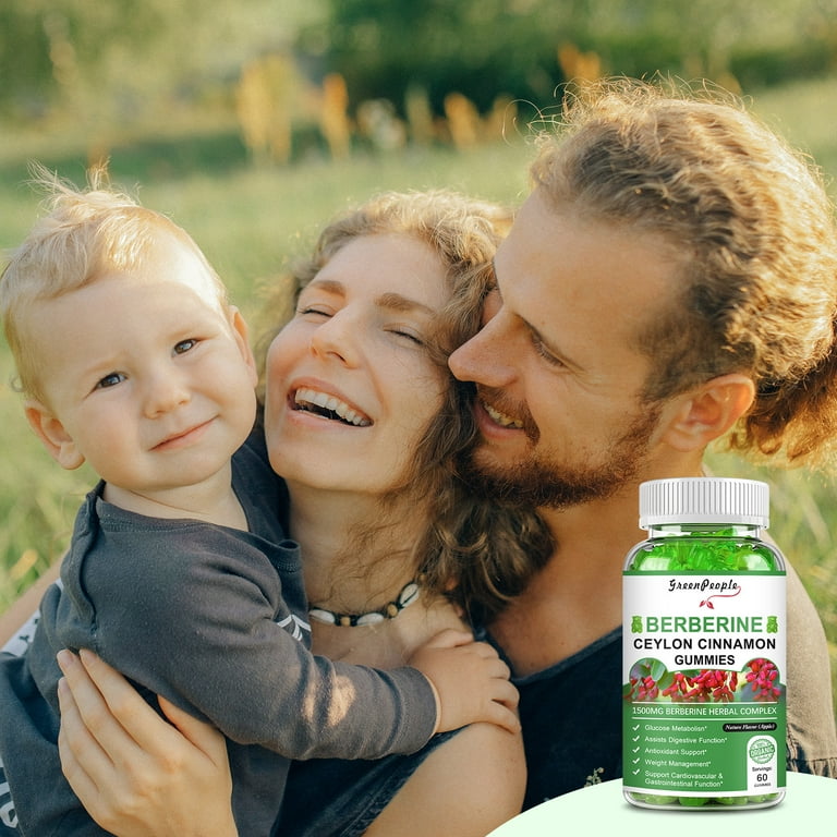 Green People Berberine Gummies 1500mg with Ceylon Cinnamon