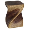 thumbnail image 5 of Haussmann ® Big Twist Wood Stool Table 14 in SQ x 20 in H Antique Oak Oil - 14" x 14" x 20", 5 of 9