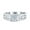 Silver, variant on Simulated Cubic Zirconia Size-5 Art Deco Wedding Bridal Engagement Ring Band 925 Sterling Silver