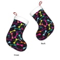 thumbnail image 3 of Bingfone Colorful Dragonflies Print Personalized Christmas Stocking - Snowman Design Large 18 inch,Family Holiday Season Decor, 3 of 7