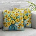 thumbnail image 3 of Shiartex  Home Sweet Home Yellow Flowers Throw Pillow Covers,  Spring Summer Seasonal Decorations for Home, 3 of 5
