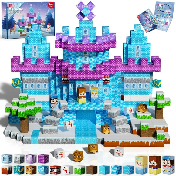 Bloques magnéticos GraceDuck 150 piezas para construir castillos de hielo de 3 a 10 años
