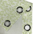thumbnail image 5 of Ambesonne Nature Grommet Curtain, Green Leaves Branches, 50" x 54", Green Ecru, 5 of 6