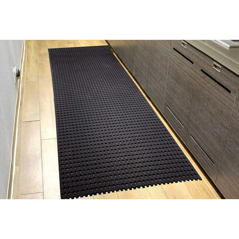 Rubber-Cal Ramp-Cleat Non-Slip Outdoor Rubber Mats - 1/8 in x 3 ft x 4 ft