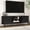 Black, variant on CBJCBJ 70" Modern  Tambour Door TV Stand  up to 80" TVs, Entertainment Center with Storage, Fluted Television Consoles for Living Room（Brown）