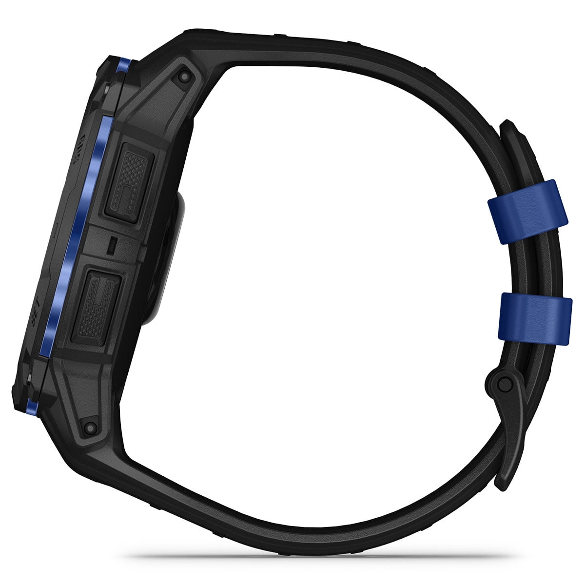 Garmin Instinct 3 AMOLED (Black/Bolt Blue, 50mm) Rugged Outdoor GPS Smartwatch Bundle with PlayBetter Portable Charger & HD Screen Protectors