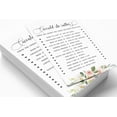 thumbnail image 3 of Inkdotpot 50-PackFloral Brunch & BubblyWould She Rather Bridal Wedding ShowerGame Funny Rehearsal Dinner GuessingGameBridal Shower PartyGameIdeas, 3 of 7