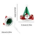 thumbnail image 7 of Pet Christmas Hat Xmas Tree Hat with Pompom And Bells Cats Glitter Santa Claus Hat with Adjustable Strap for Cats Dogs Holiday Parties Dress-up, 7 of 7