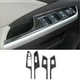 thumbnail image 1 of Real Bright Soft Car Interior Carbon Fiber Sticker Decoration4Pcs Carbon Fiber Interior Door Control Cover For Honda CR-V 2012-16Auto Car Protection Interior Accessories, 1 of 8