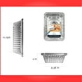 Mainstays Large Aluminum Foil Takeout Pans with Folded Lids 2 Count