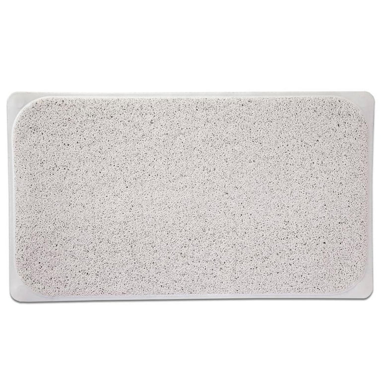 Medline Industries Slip-Resistant Rubber Antimicrobial Bath Mat, 29 X  15-1/2