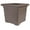 Cappuccino, variant on Exlonjet 15.5 Inch Accent Square Planter - Lightweight Decorative Outdoor Plant Pot with Drainage for Front Porch, Deck, Patio, Chocolate
