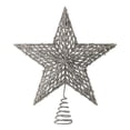 thumbnail image 2 of 13" Sequin/Bead/Glitter Star Tree Topper Silver, 2 of 5