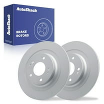 AutoShack 11.89" (302 mm) Rear Solid Brake Rotors Coated | Replacement for 2013-2024 Mitsubishi Outlander Sport 2014-2020 Mitsubishi Outlander | 2-PC Set | ArmorStop
