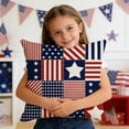thumbnail image 6 of Beautynvta 4th of July Pillow Covers, 18x18 Inch, American Flag Stars Stripes Patriotic Throw Cushion Case for Independence Day, Memorial Day, 250th Anniversary Decor, 6 of 6