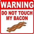 thumbnail image 3 of CafePress - Bacon Warning Sign Women's Dark Pajamas - Women's Short Sleeve Print T-Shirt and Pants Dark Cotton Pajama Set, 3 of 7