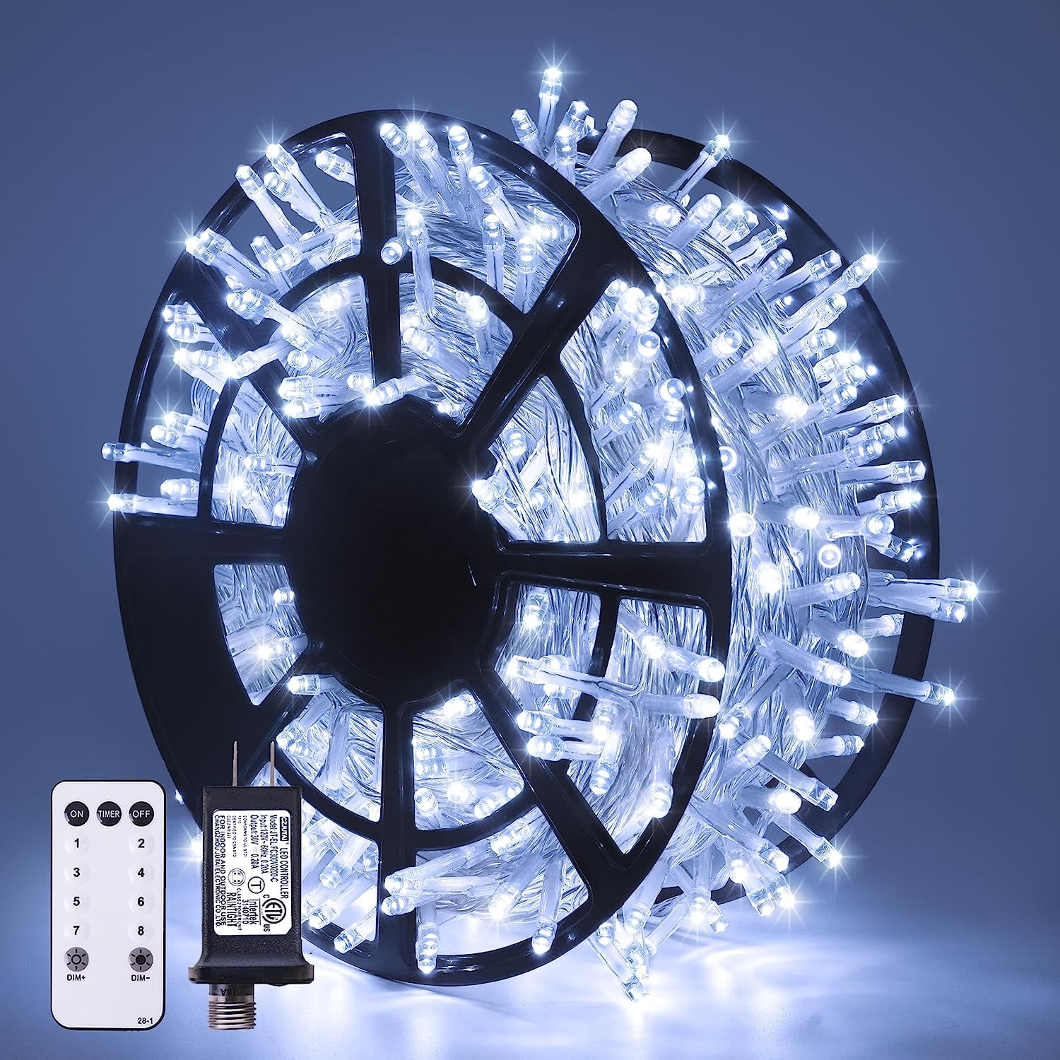 JMEXSUSS 168FT 600 LED Christmas Lights Outdoor Waterproof 8 Modes