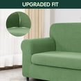 thumbnail image 4 of CHUN YI Stretch 2-Piece Checks Sofa Cover with Cushion Cover Slipcover, 4 of 6