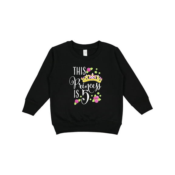 Inktastic This Princess is Five 5th Birthday Toddler Sweatshirt