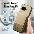 thumbnail image 6 of For Google Pixel 9A Wallet Phone Case,Twill Pattern Design,With Card Slots,Flip Premium PU Leather Magnetic Closure Kickstand Heavy Duty Protective Shockproof Rugged Phone Case,Khaki, 6 of 9