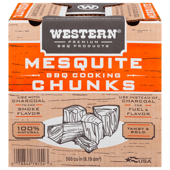 Western 500 CU IN Mesquite Chunk Box CS