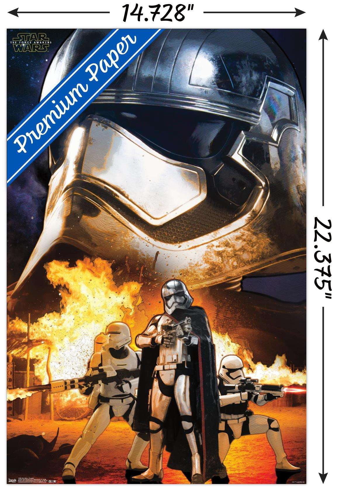 Star Wars: The Force Awakens - Troopers Wall Poster, 14.725" x 22.375"