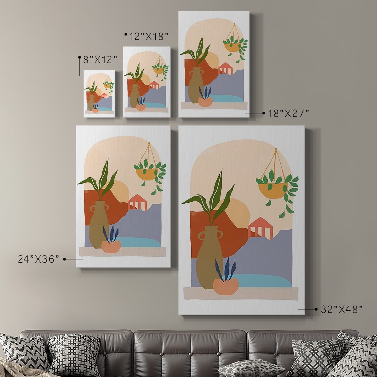 Paper Scene II Premium Gallery Wrapped Canvas - Ready to Hang