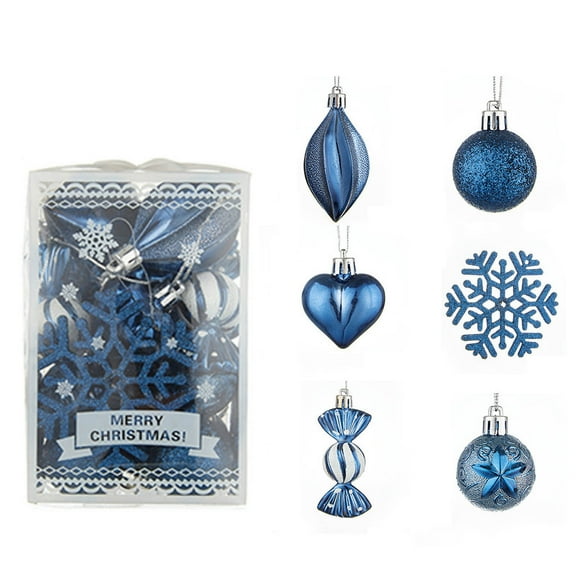 Christmas 16Pcs Christmas Ball Ornaments Mini Christmas Ornaments,Shatterproof Christmas Tree Decorations Outdoor Christmas Decor