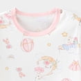 thumbnail image 6 of NIEWTR 2T 3T 4T Kids Pajamas Set for Girl Boy Short Sleeve Round Neck Tee + Stretchy Shorts Breathable Pajamas Gift Set Summer Loungewear(A-Pink,3-4 Years), 6 of 6