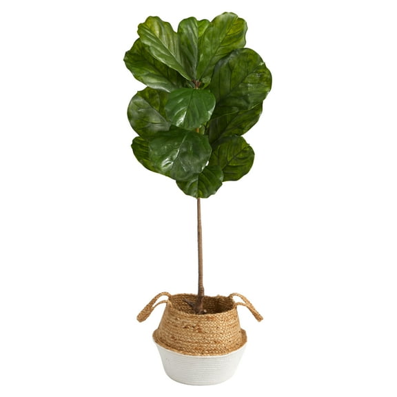 Nearly Natural 4' Fiddle Leaf Artificial Trees in Planter