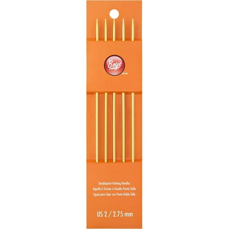 Boye Double Point Aluminum Knitting Needles 7"- Size 2 (2.75mm)