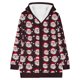 thumbnail image 5 of Cárdigan informal de punto con estampado navideño para mujer, chaqueta con botones y abrigo para mujer, 5 of 6
