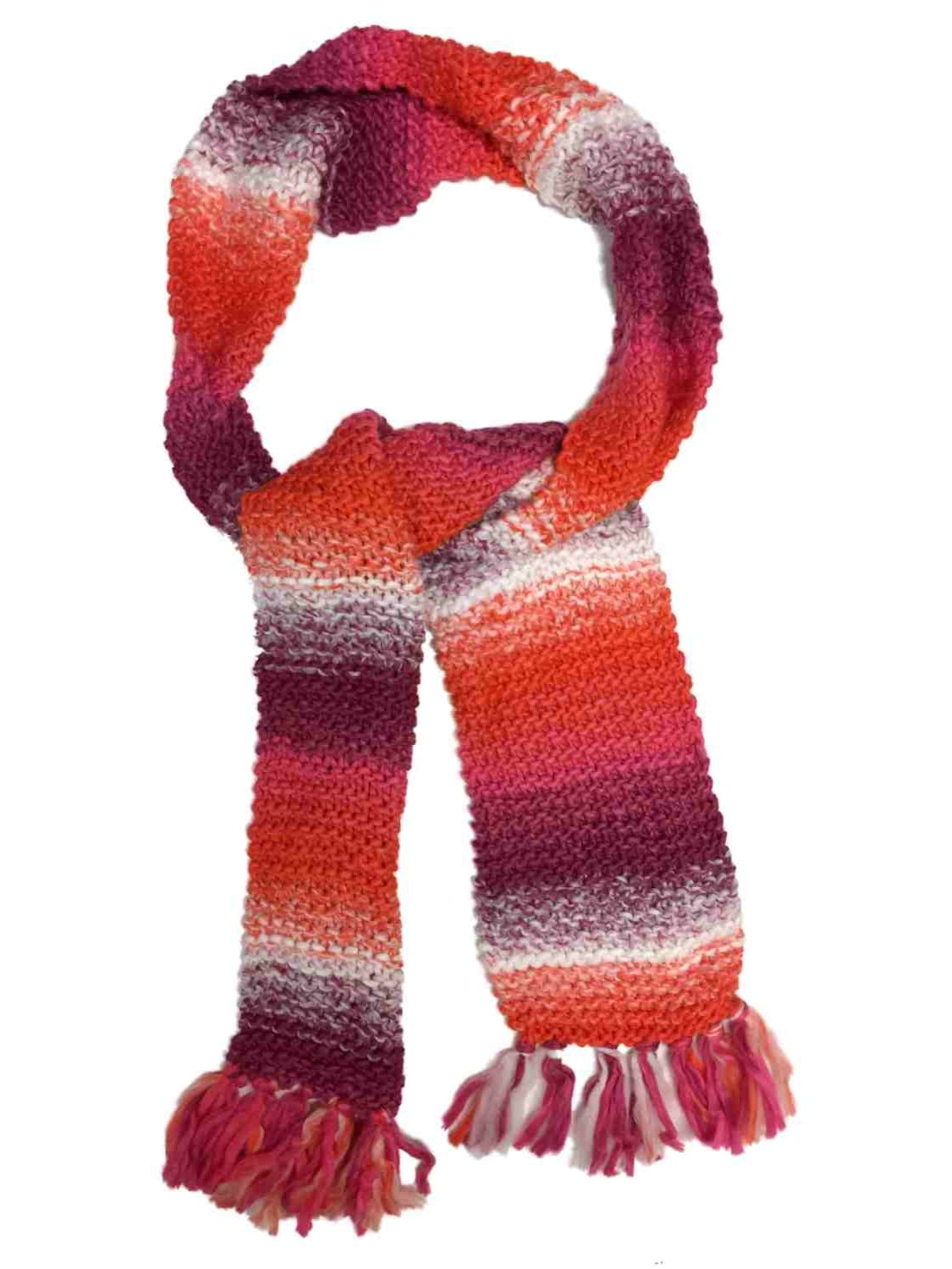 60" Long X 6" Wide Winter Cable Knit Scarf with Fringe in  Assorted Colors 