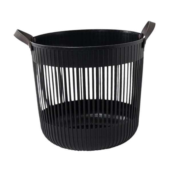 Cesta grande para la colada, cesta de almacenamiento, organizador portátil, almacenamiento decorativo para aperitivos, cesto para la colada, caja de Negro